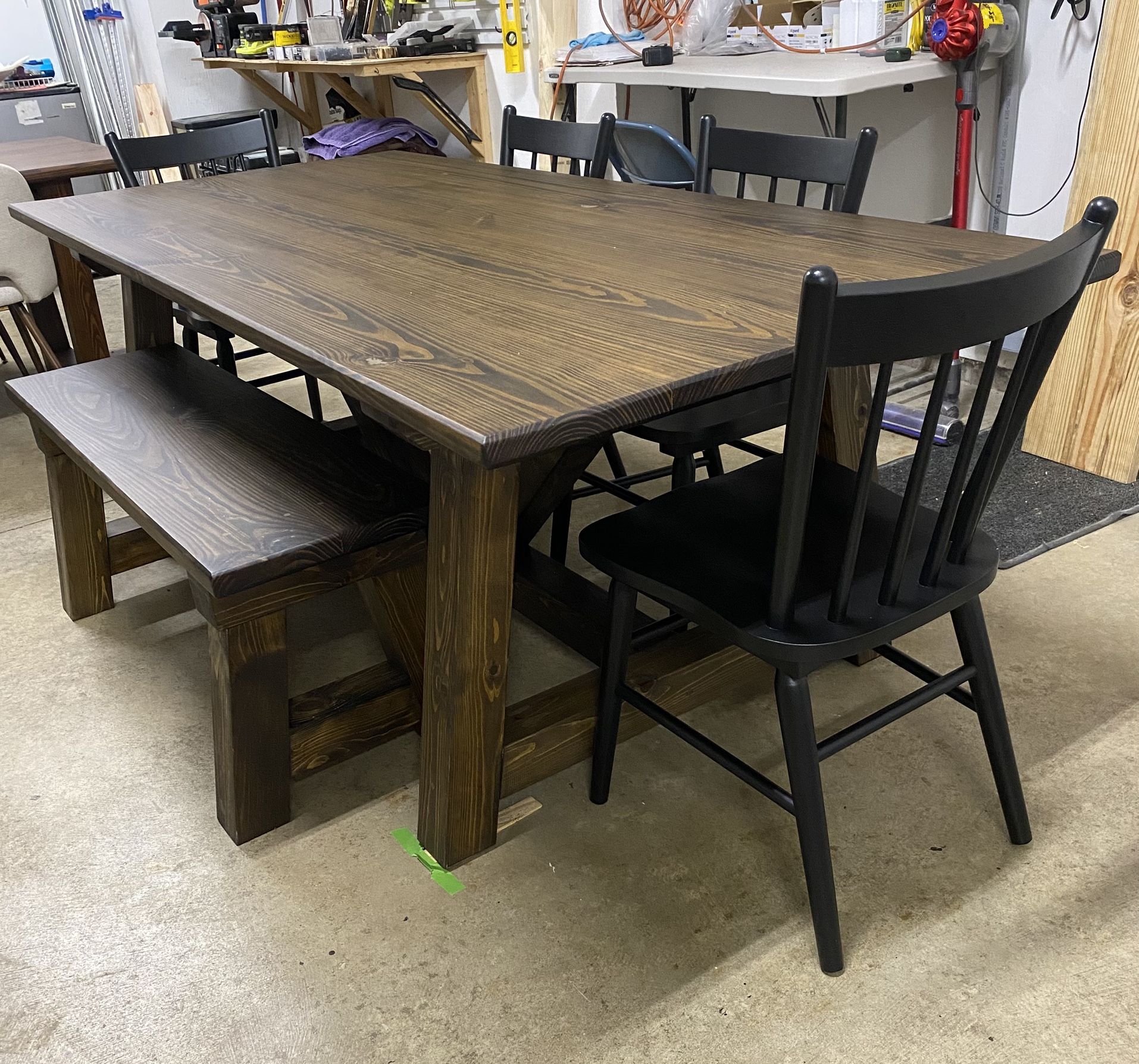 Trestle Dining Set