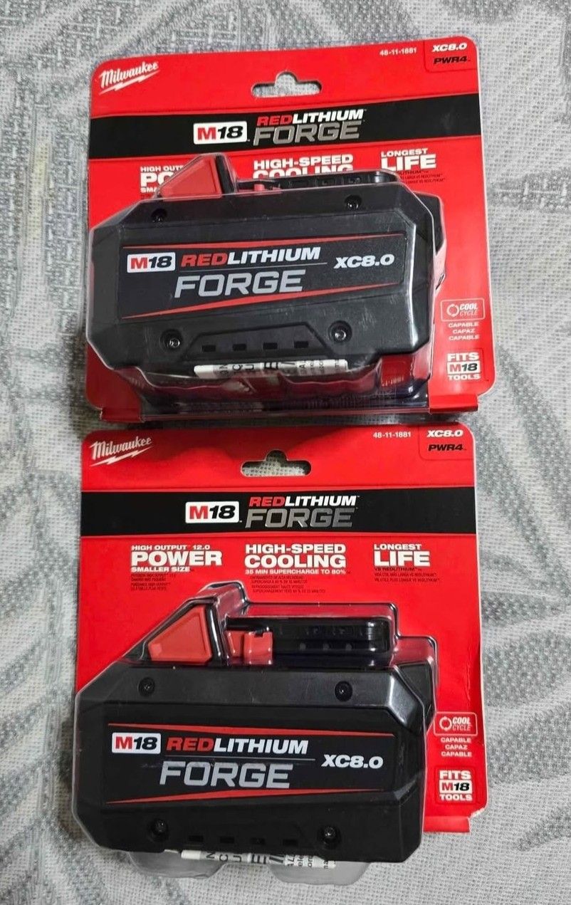 Milwaukee M18 8.0 Forge Batteries