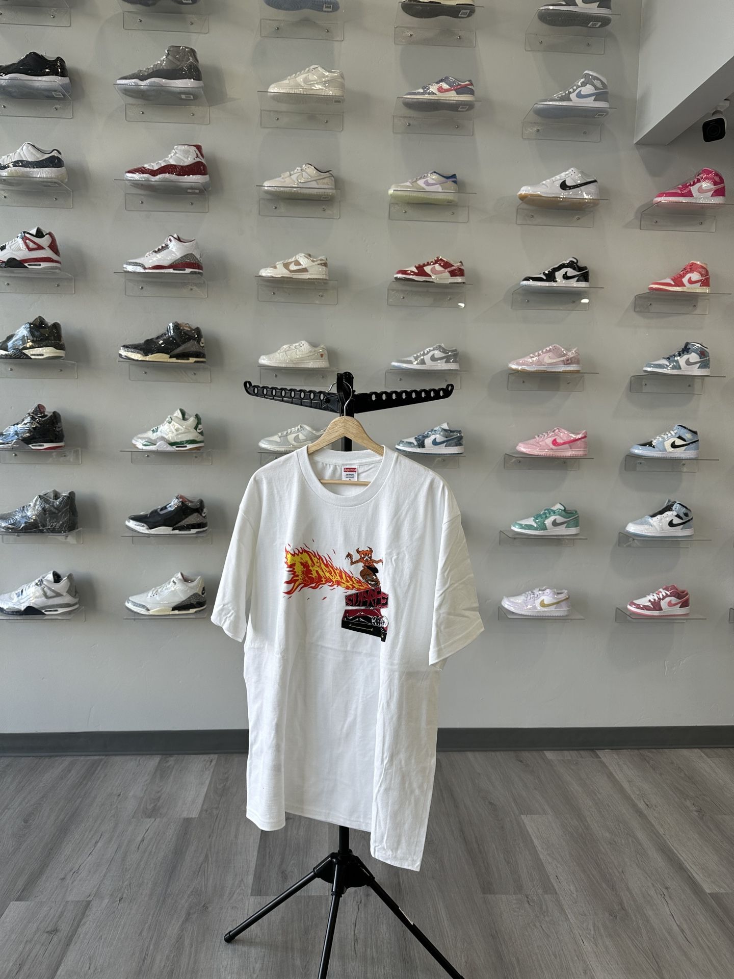Brand New Supreme Thrasher Back Tail Tee White