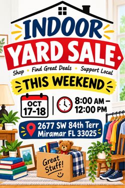 Indoor sales - rain or shine