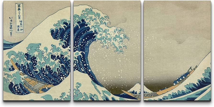 The Great Wave Off Kanagawa Printed Canvas