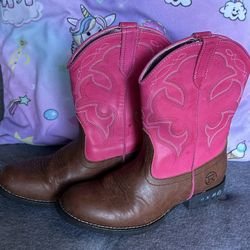 2 Pair Of Young Girls Cowgirl Boots