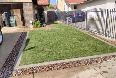 Grass/decorativerock/landscape/
