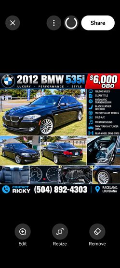 2012 BMW 535i