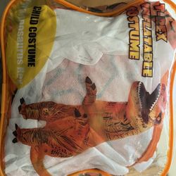 Child inflatable T-Rex coustume