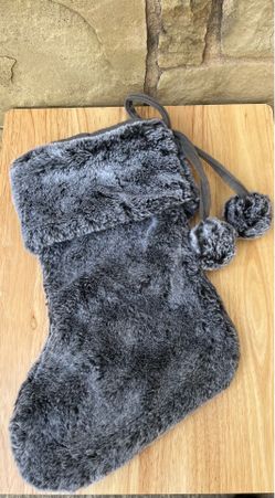 Faux Fur Christmas Stocking