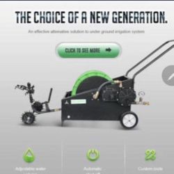 Fully Irrigation Hose Sprinkler IR-WJBS40 Automatic Hose Reel Cart Garden Irrigation Cart1