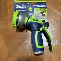 Ray Padula Comfort-Grip Metal 8-Pattern Garden Nozzle