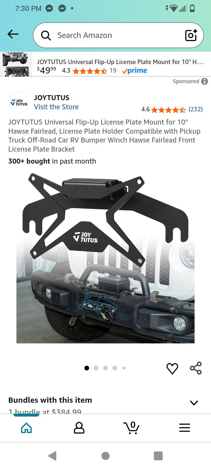 Universal Flip-up License Plate