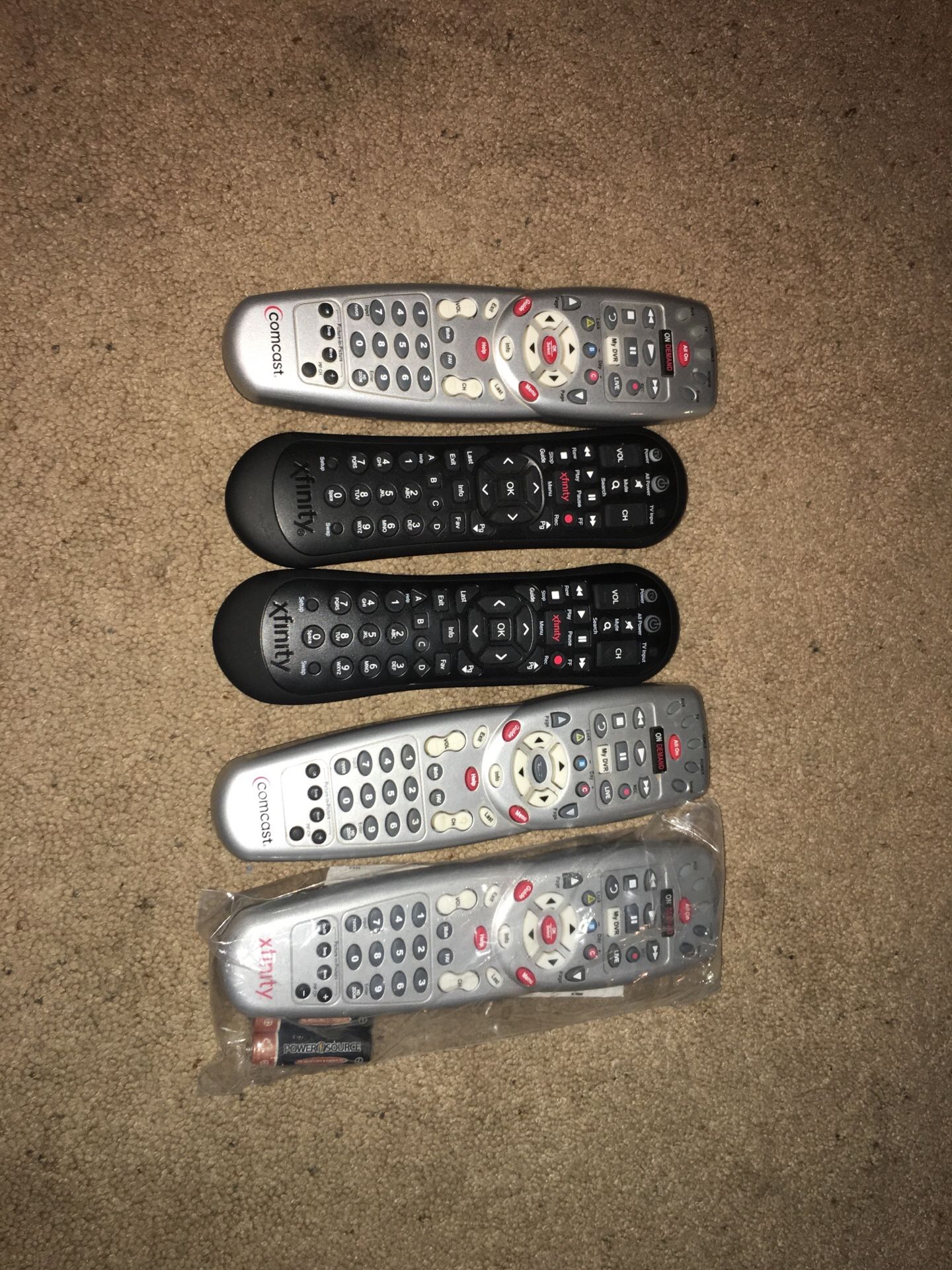 Comcast remotes
