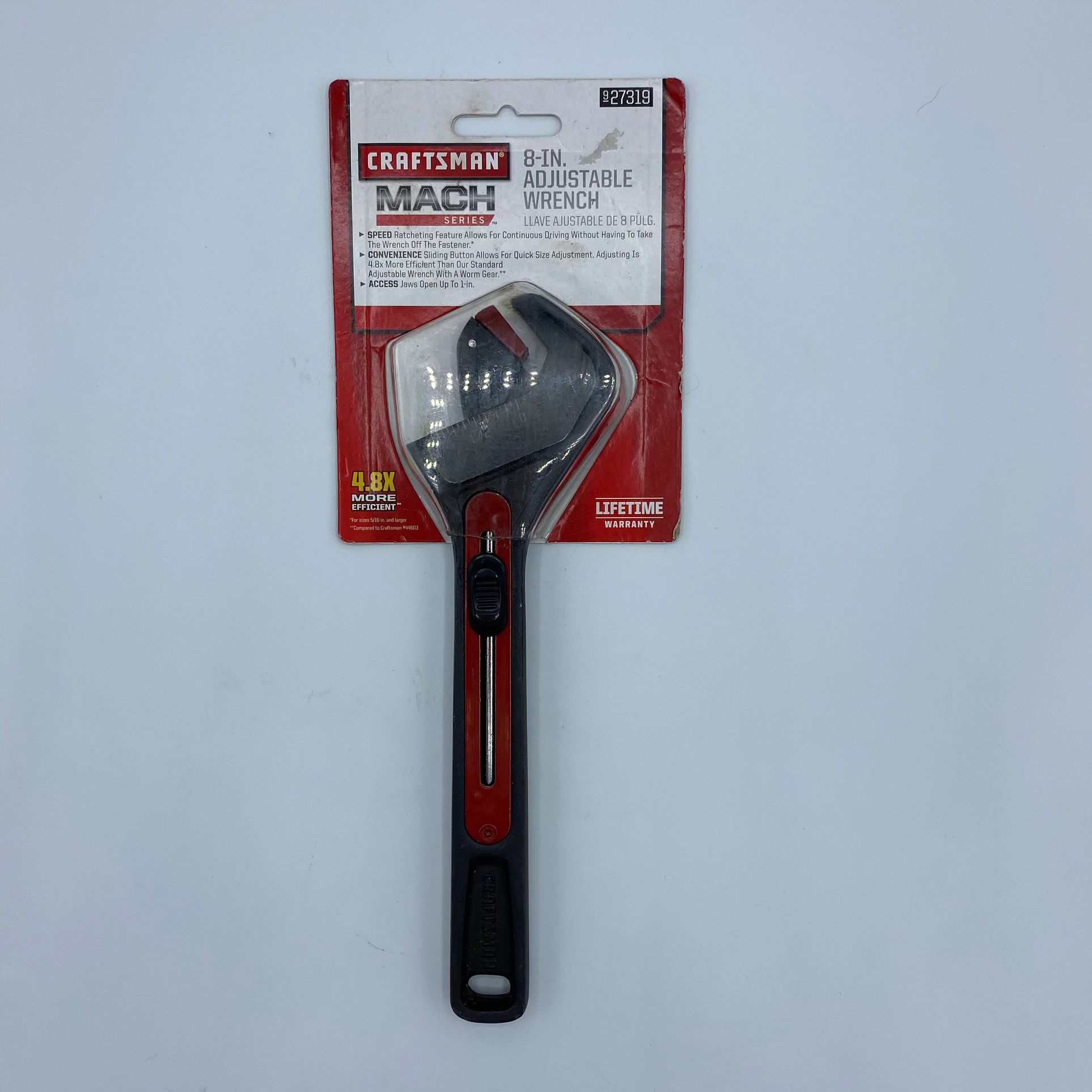 NEW Craftsman 8” Adjustable Wrench 27319 Mach Series Lifetime Warranty