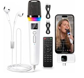 Online Karaoke Microphone w/Voice Changer, Sound Effects for TikTok Live
Real-Time Monitoring