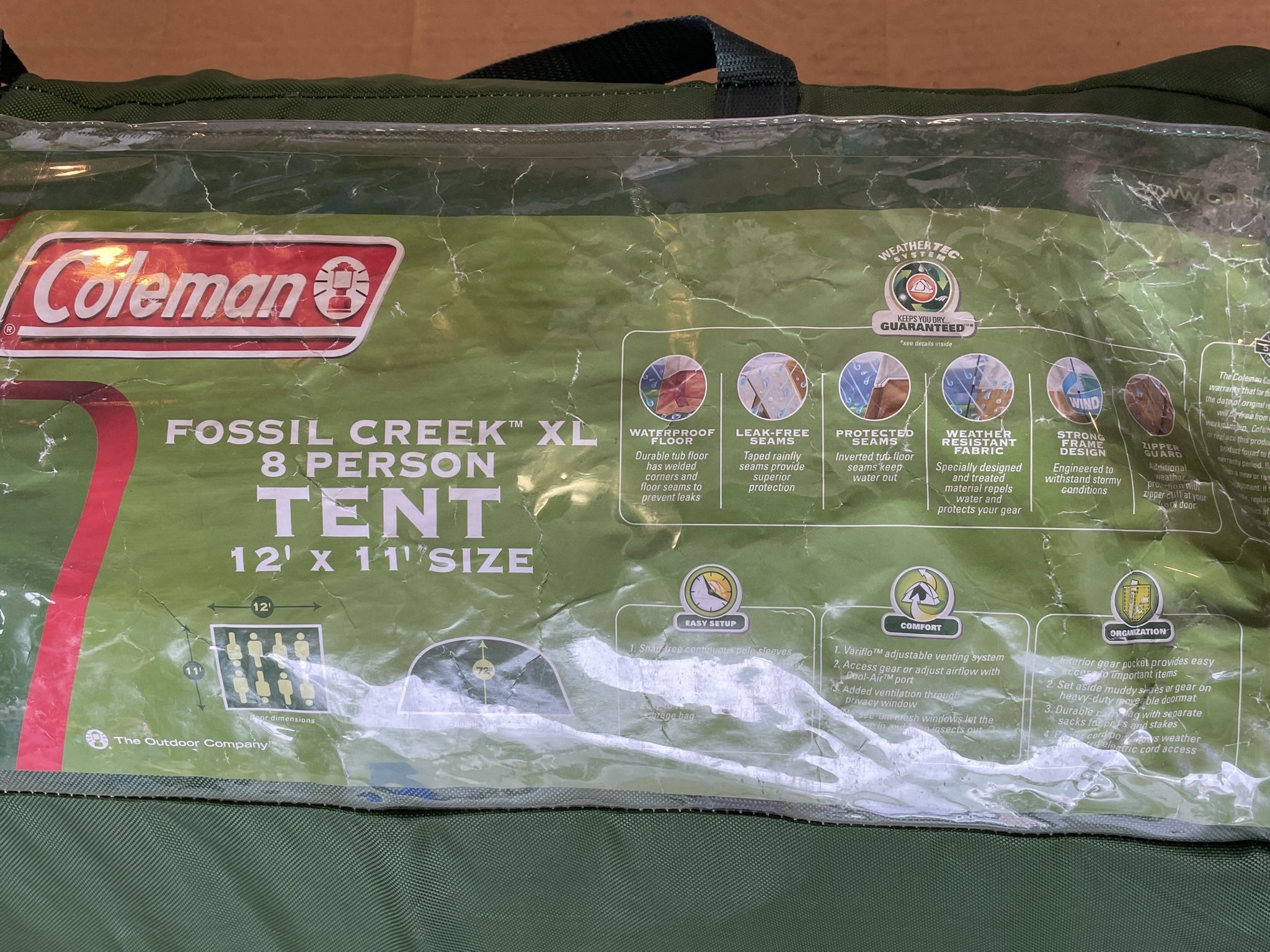 Coleman 8 Person Tent 12x11ft, Used in Good Condition