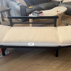 World Market wood day bed  with cushion