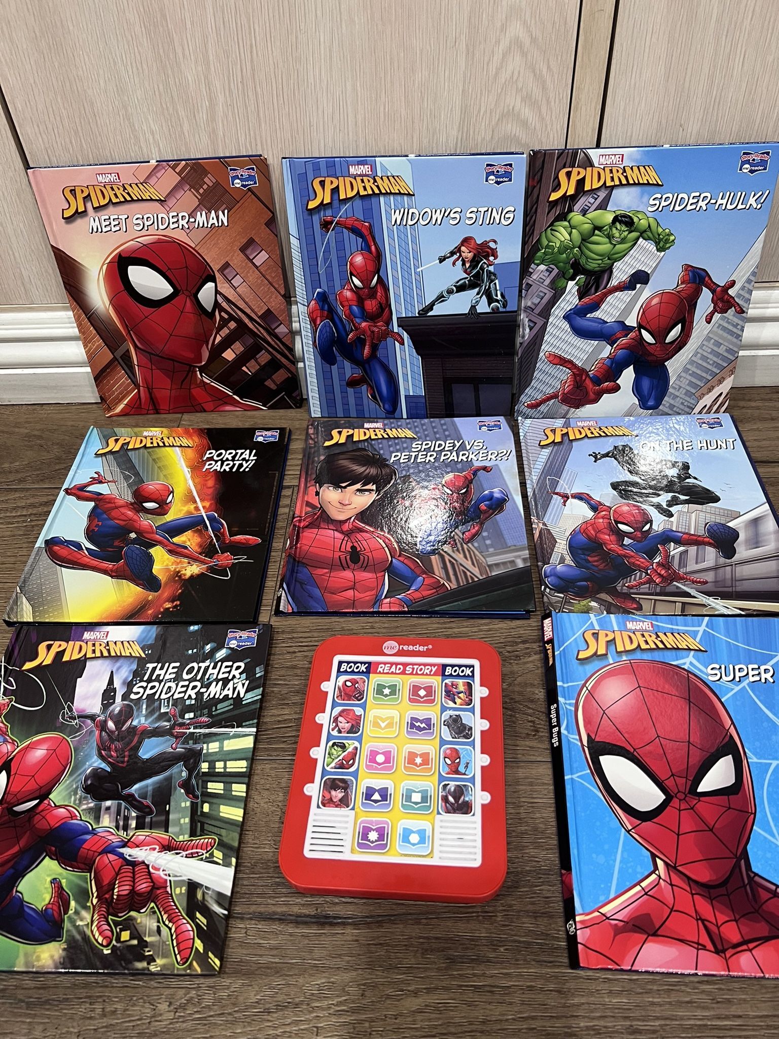 The Amazing Spider Man Books Bundle With Reader Speaker. Story Reader . Me Reader Brand. Boys Ages 6-8. Follow Along Reading