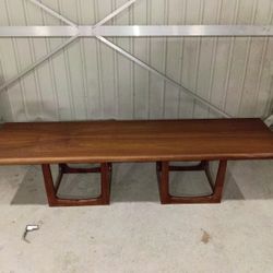 6ft ×20 in  Mid Century Coffee Table / Bench