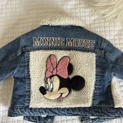 Zara Denim Sherpa Jacket 