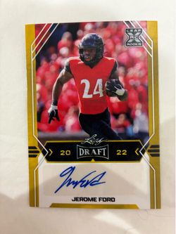 Jerome Ford Autographed Football Card