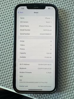 IPhone 12 Pro Max 128 gb unlocked