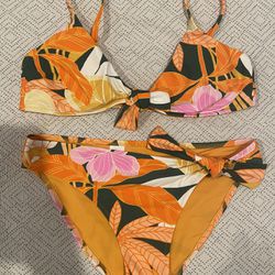 Aerie Scoop Tie Front Bikini Set 