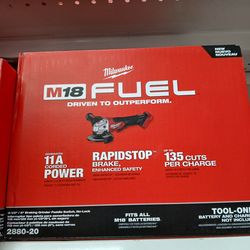 Milwaukee new grinder 18M fuel