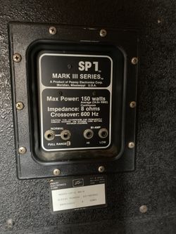 PA speakers with power amps