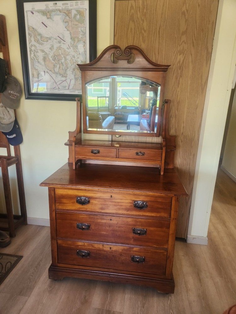 Antique Solid Wood Dresser