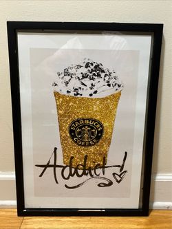 Oliver Gal " Glitter Fuel " Art Print Wall Decor 21" x 15"