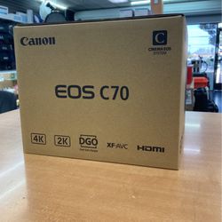 Canon Camera Digital Cinema C70 Brand New