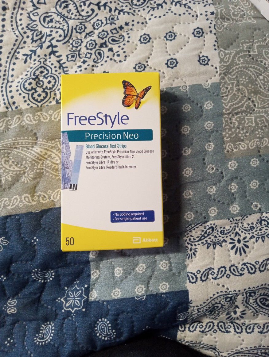 Free Style PrecisionNeo Blood Glucose Test Strip 50 Ct