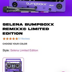 Selena Bumpboxx Bluetooth Speaker 