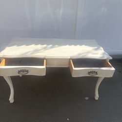 Vintage Desk With Antique Hardware