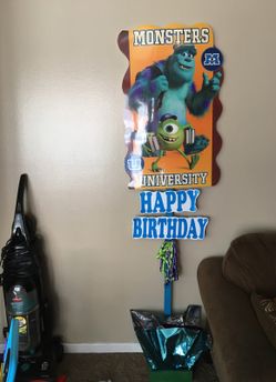 Monster inc birthday decoration