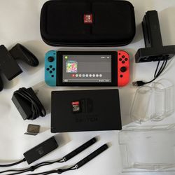 Nintendo Switch Complete Set W/ Extras And Game