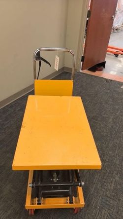 Hydraulic Double Scissor Lift Table Cart 330 lbs Capacity, 43.3" Extended Table Height A-2003