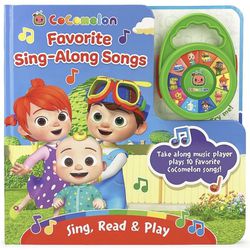 CoComelon Favorite Sing-Along Songs - Children's Deluxe Music Player Toy and Board Book Set, Ages 1-5