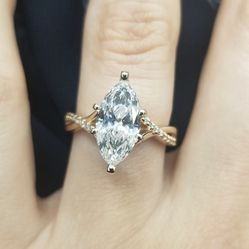 Marquise Cut 4Ct Engagement Ring