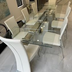 Vandelli Extendable Dining Table With 8 Dining Tables