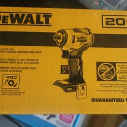 Brand New in Box DeWalt Brushless DCF911B, 1/2" Drive, Compact Impact Wrench w/ Hog Ring Anvil  & Belt Hook (Tool only)