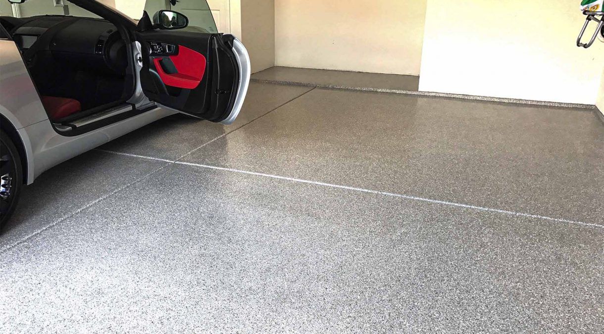 Half Day Results Using Epoxy Flooring for Garages, Patios, Walkways and more