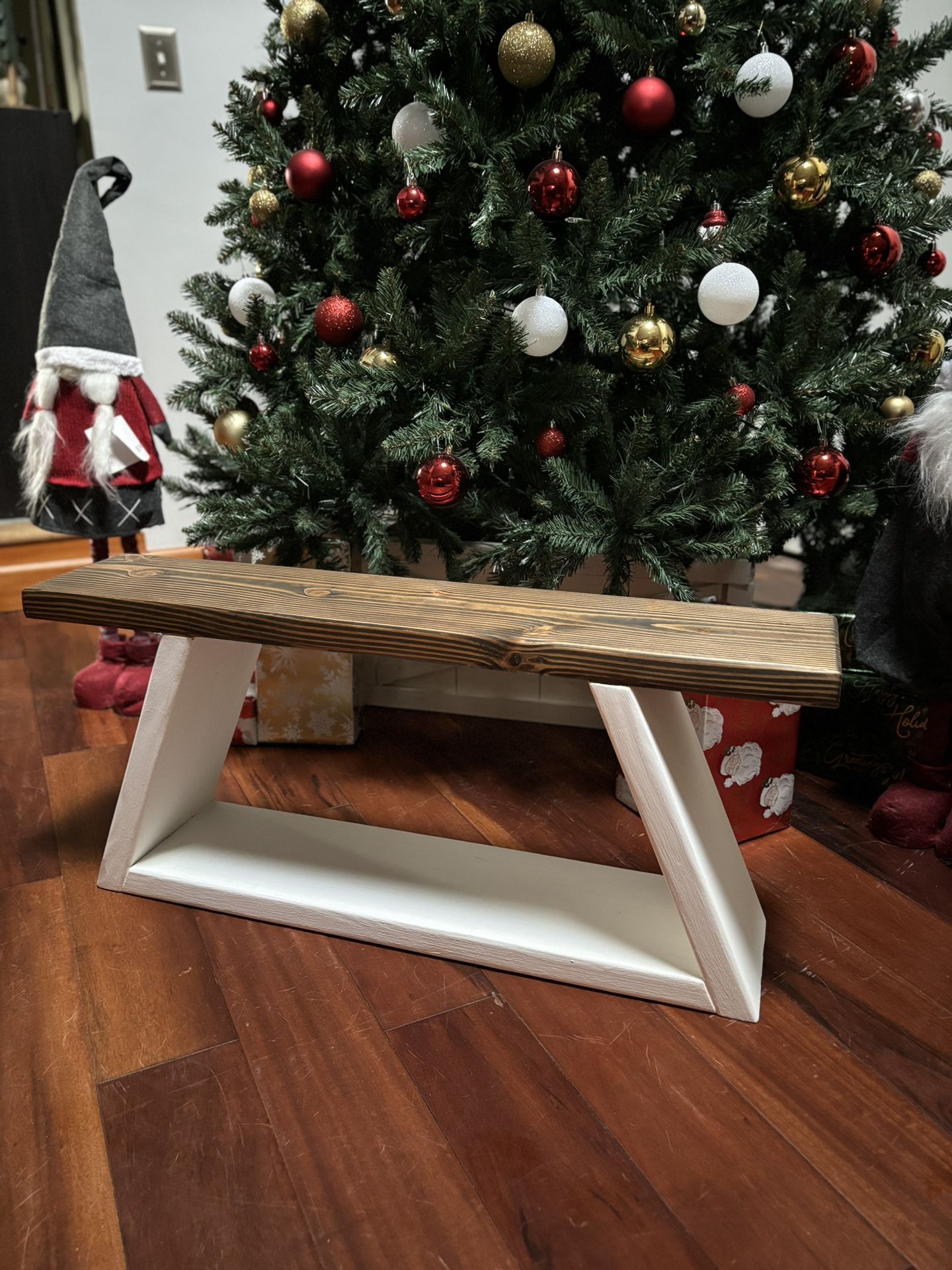 Solid Wood Rustic / Farmhouse Bench