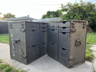 Vintage Military Field Desks