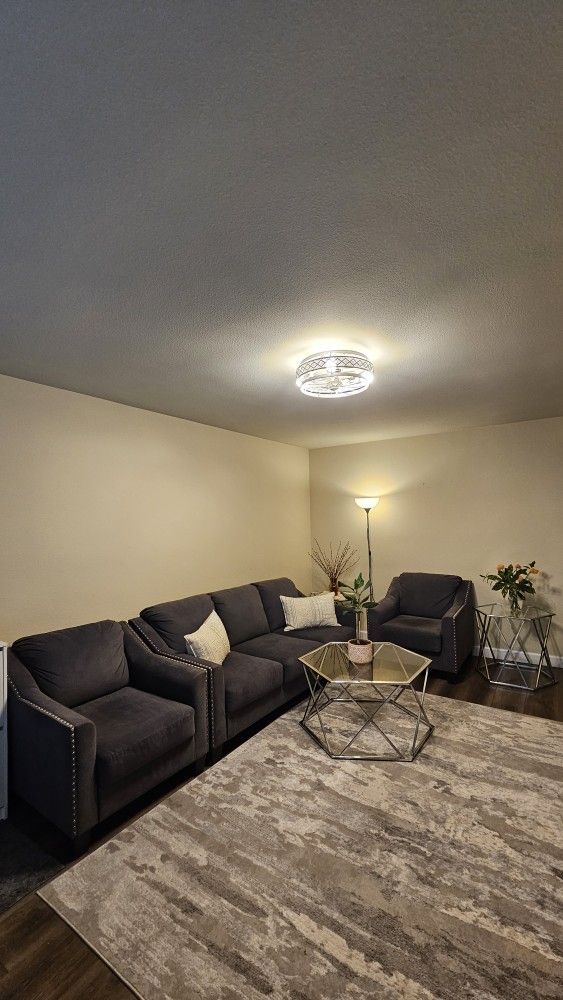 Queen sofa bed couch sleeper armchair & ottoman