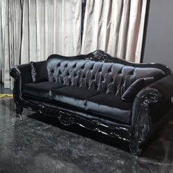 New Black Velvet SOFA ONLY