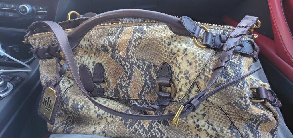 Ralph Lauren Snakeskin Bag