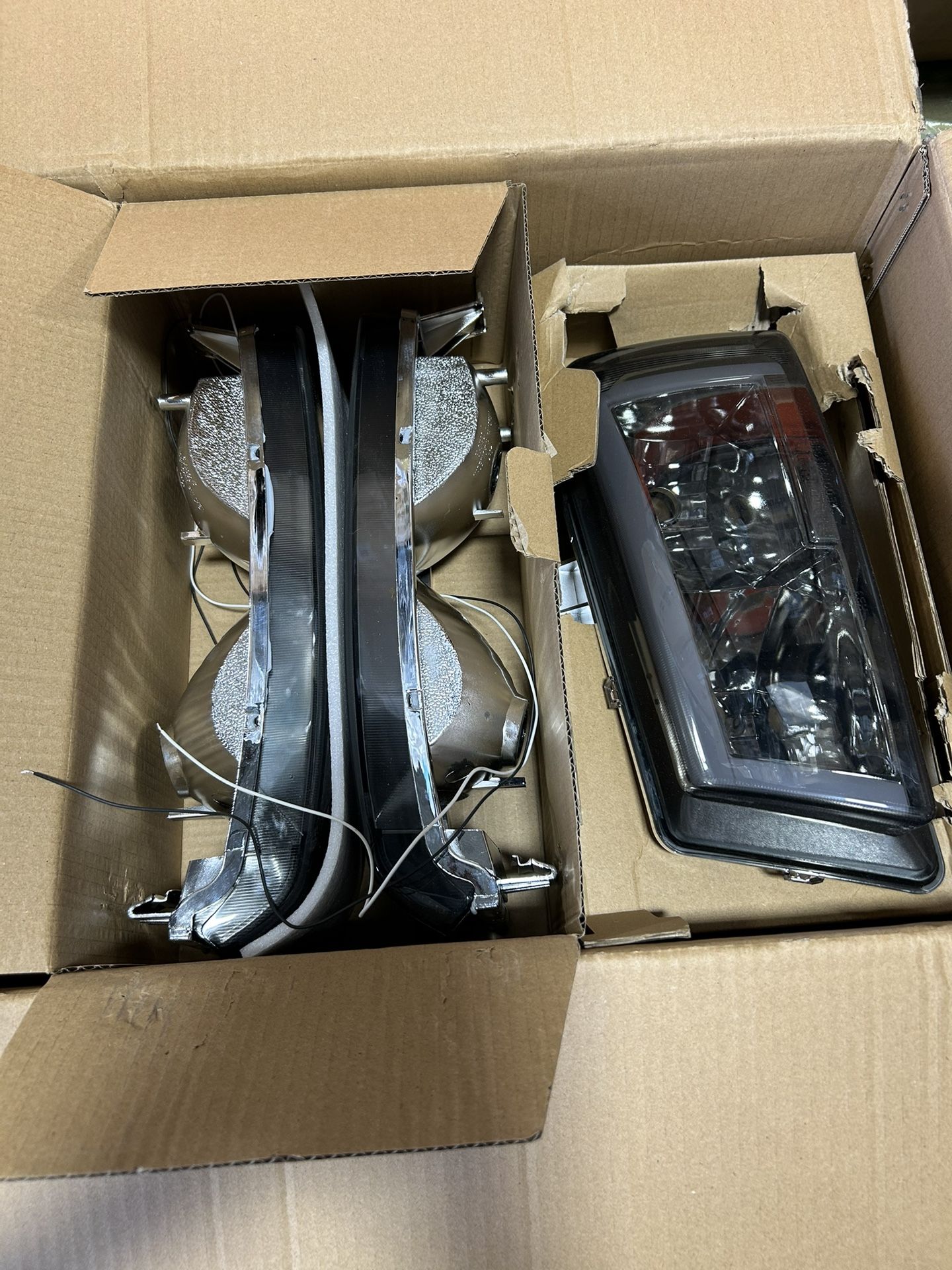 DNA Motoring Smoked Lens Clear Corner Headlights 4 Piece Set HL-0494P-G-BKSM DNA Motoring HL-OH-SIE994P-BK-SM-CL1 Smoked Lens Clear Corner Headlights