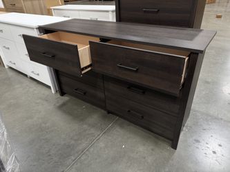 New! 6-Drawer Espresso Dresser, bedroom dresser, Oak Color dresser, clothing storage unit, bedroom closet, closet storage, cabinet, Dresser, matching 