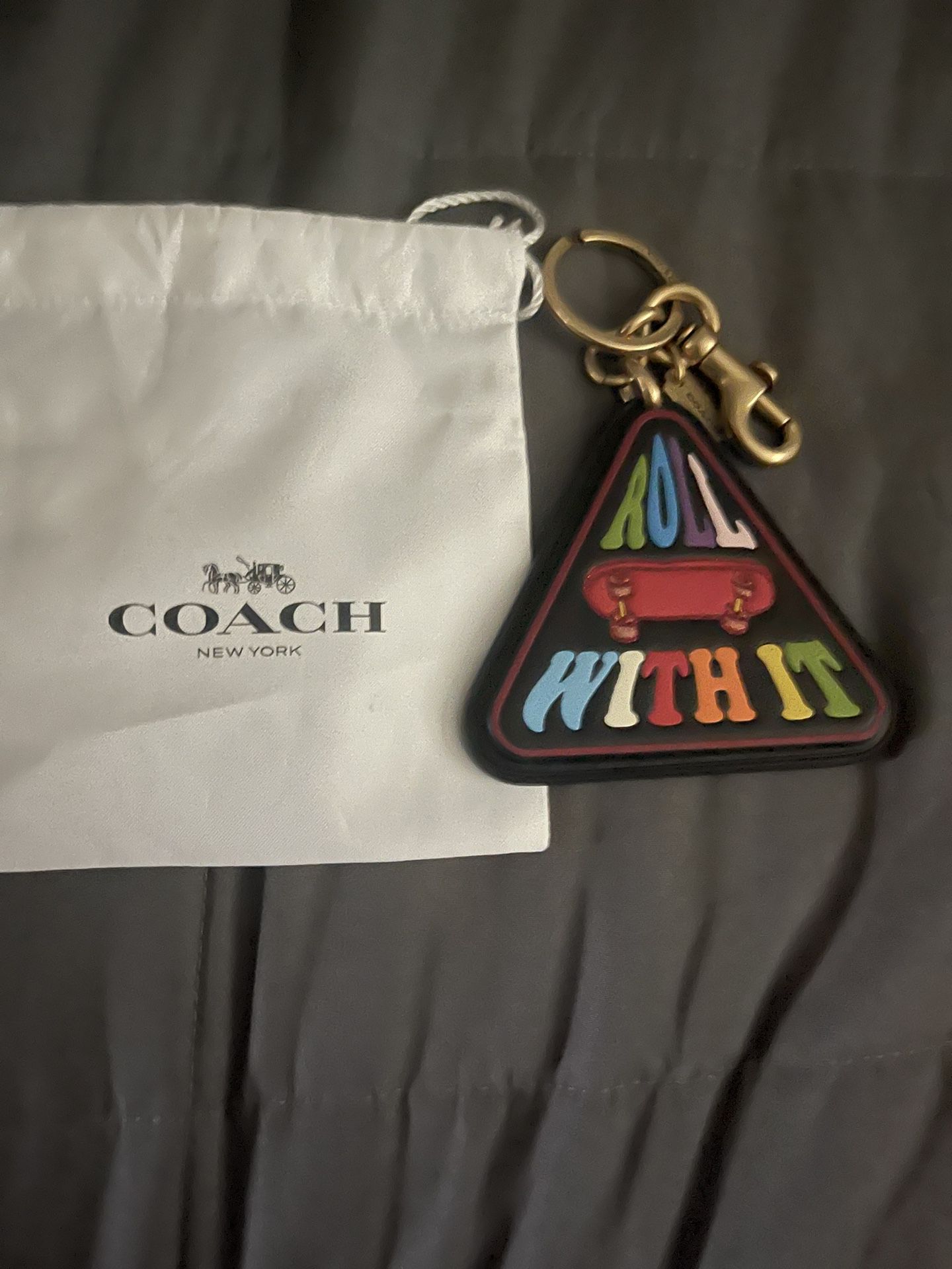 Authentic Coach Charm Keychain