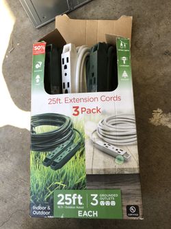 3 PK Extension Cord