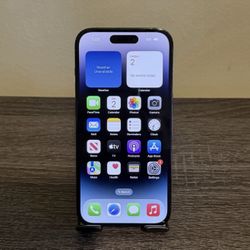 Apple iPhone 14 Pro Unlocked, Midnight Black, 128GB, iOS 18.4